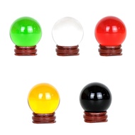Feng Shui Five 5 Element Colour Crystal Ball Red Blue Yellow Green Black 风水五行水晶球 4cm 5cm 9cm