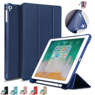iPad 9.7 2017 2018 5th 6th Gen Air 1 2 Case Smart Wake Auto Sleep Leather Pencil Holder Cover