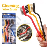 24N 3PC Gas Stove Wire Clean Brush Set With Curved Handle Wire Bristle For Home Cleaning Weldi PDX