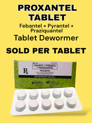 PROXANTEL TABLET SOLD PER 1 TABLET ONLY. ( PANG PURGA SA ASO AT PUSA )