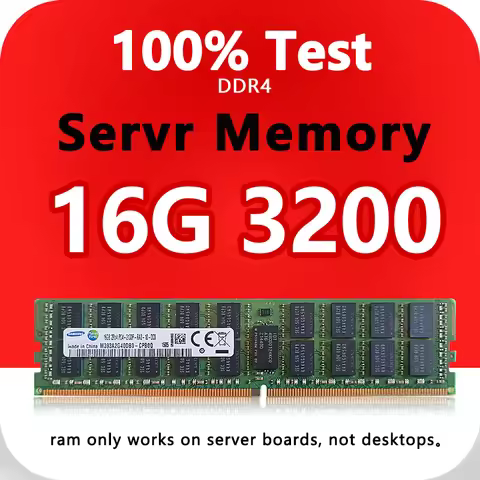 DDR4 Ram 16GB PC4 Memory Bar 3200MHZ ECC REG Server Memory 16GB D4 3200 RAM v3 For x99