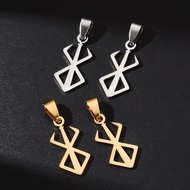 5Pcs Anime Berserk Military Pendant Polished Stainless Steel ID Tags Diy Necklace Accessories Jewelr