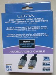 ULTRA HDMI to HDMI線 1.8米(6ft)影音傳輸線 Full HD 全新