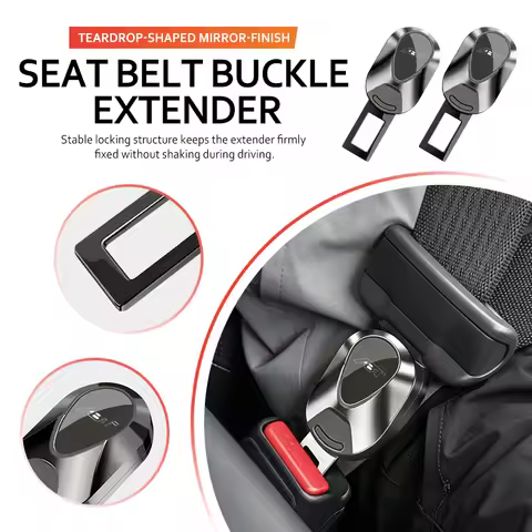 Car Seat Belt Extension Plug Buckle Seatbelt Clip Adjustable Extender For Audi ABT Q5 Q7 Q3 A3 A4 A6