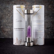 Crystal infused water bottle "Amethyst" - SINA