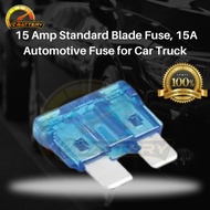 (BIG)15 Amp Standard Blade Fuse, 15A Automotive Fuse for Car Truck | 15Amp Fuse Standard