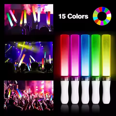 LED Light Sticks Glow Stick LED Luminous Stick Color Change Sticka Kpop Idol Concert Music Birthday 