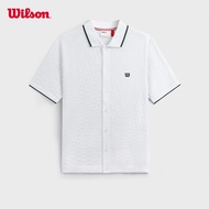 Wilson Men GENE KNIT POLO 2.0 BRIGHT WHITE WM00456511WTA Official Store