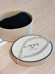 RARE Links of London 🇬🇧 925 Sterling Silver bracelet w/ 3 rows of rice beads and lobster clasp, can 