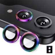 ตัวป้องกันเลนส์กล้องโลหะสำหรับ Samsung Galaxy Z flip 5 4ป้องกันรอยขีดข่วนแหวนโลหะกระจกนิรภัย9H สำหรับ Flip5 Galaxy Z