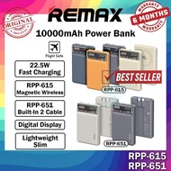 [CCC Certificate] Remax RPP-651 10000mAh Powerbank Built-In Cable Power Bank Remax RPP-615 Magnetic 