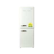 EuropAce 170L Retro No-Frost Fridge | Fast Cooling, ECO Mode | ER 7178A | 2+5 Yr Warranty |White/Gre
