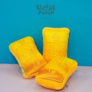 Bizzarpillow Gold Bar Pillow Precious Metal/ size S BZ176