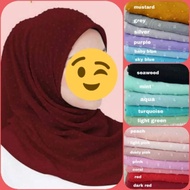BAWAL n shawl FIONA dot benang timbul KAIN VOILE CHIFFON BIDANG 45