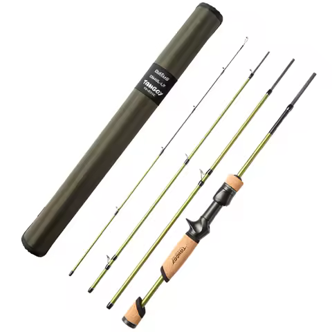 SOLOKING Micro BFS Fishing Rod for Trout Bass 4 Section Fuji Ring Toray Carbon Fiber UL Spinnng Cast