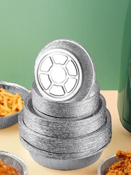 10入組家用的烘烤鋁箔襯墊適用於空氣炸鍋籃子