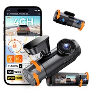 Vantrue N5S กล้องติดรถยนต์ 4CH 360° STARVIS 2 IR Night Vision WiFi GPS ควบคุมเสียง โหมดจอดรถ24ชม