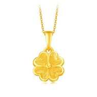 IW4 CHOW TAI FOOK 999 Pure Gold Pendant - Four Leaf Clover R17541