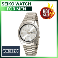 Seiko 5 Automatic White Dial Stainless Steel Watch For Men