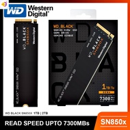 ลด 50% (พร้อมส่ง)1TB / 2TB SSD (เอสเอสดี) WD BLACK SN850X NVMe Gen4 PCIe, M.2 2280 7300MB/s (WDS100T