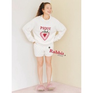 Little Rabbit Grocery Shop Japan Gelato pique Gradient Strawberry Jacquard Fluffy Pajamas Set