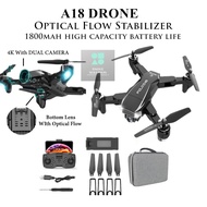 (Optical Flow Stabilizer) Fancy 4K Dual Cameras E730/A18 Drone With 1800mah Battery Long Endurance Mini Droneracing dron