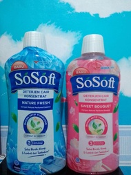 detergent cair sosoft botol
