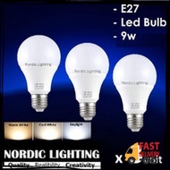 Bundle 3 of E27 9w LED Daylight / Cool White / Warm White Bulb for Pendant Light Ceiling Lamp Outdoor Light Globe Led Bulb (MGB-9W)
