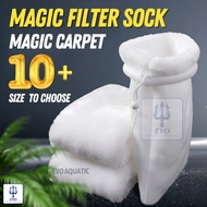 Aquarium Magic Filter Sock Magic Carpet Anti-Overflow Sock Durable Polyester Fiber Felt Bag for Fish