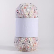 White Speckled Yarn 200g,DIY Knitting, Crocheting, Scarves, Hats, Decor Crafts, Soft Handmade Suppli