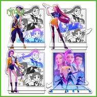 SGFUIS รูมิ มิรา โซอี้ ชั้นวางแสดง Kpop Demon Hunters 2 ใน 1 ฮันทริกซ์ กริล โมเดลขาตั้งฟิกเกอร์อนิเม