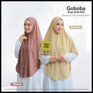 Jannah River - Bergo Syari Bolak-Balik Goboba Ceruty Babydoll Premium 2 Layer Warna - Khimar Wanita 