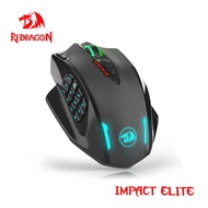 REDRAGON Impact Elite M913 RGB USB 2.4G เมาส์สำหรับเล่นเกมส์ไร้สาย16000 DPI 16ปุ่มตั้งโปรแกรมได้ตามห
