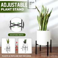 Large Black Metal House Plant Flower Pot Adjustable Plant Stand Planter Holder JFFH
