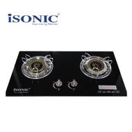 Isonic IGB-002 Built-In Glass Hob Gas Stove 2Burner IGB002