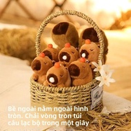 Có Thể Bóp Sang Trọng Capybara Ruru Bong Bóng Thổi Học Búp Bê Tạo Âm Thanh Treo Tường Thú Nhồi Bông 