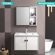 Wastafel Kabinet Set Minimalis Cermin Kamar Mandi Tidal TD053