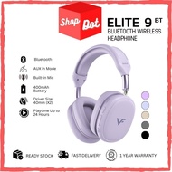 VF Elite 9 BT Wireless Headphones Deep Bass with Bluetooth 6.0 24H Playtime & AUX Support