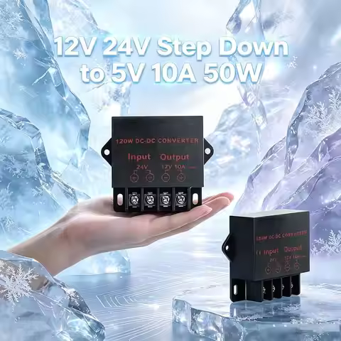 DC/DC 12V 24V Step Down to 5V 10A 50W Buck Converter Regulator Power Supplies Transformer Converter 