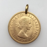 Gold Pendant Pendant Handmade Original Design Ancient Jewelry Gold Coin Coin Niche Necklace