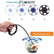 MAYIT Inspection Camera, 408P/720P/1080P LED Light HD Inspection Camera, 3 in 1 IP67 Waterproof Univ