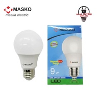 MASKO LED A60 E27 White Light Yellow/ 9W 9 Watt 9Watt W Bulb - White ORIGINAL