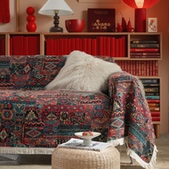 Couch Cover with Tassel Sofa Cover Multi-Functional Couch Cover Blanket Washable Sofa Slipcovers Non