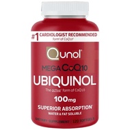 美國Qunol Mega 還原型輔酶Q10 100亳克 120粒軟膠囊