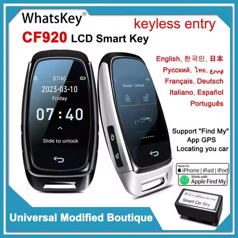 Newest Universal Modified Remote OBD Comfortable Entry Keyless Entry CF920 Smart LCD Key For BMW/Aud