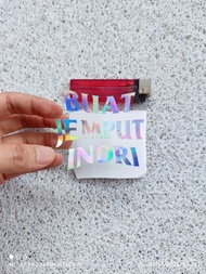 Stiker Motor Mobil Laptop Buat Jemput Pacar Hologram Kata Humor Lucu