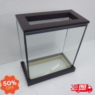 AF ตู้ปลา ตู้ปลากัด​ กรอบไม้​ สีโอ๊ค​ เกรดพรีเมี่ยม​ เรียบหรู​ ขนาด​ 4x8x6 นิ้ว กระจกหนา​ 3 mm. ของต