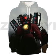 Harajuku Skibidi Toilet 3D Anime Hoodie Streetwear Men Clothing Hip Hop Sweatshirt 3D Skibidi Toilet