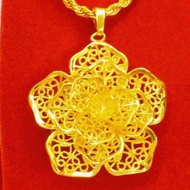 💥ADA COP 916💥(NCE15S) EMAS BANGKOK SET KALUNG/RANTAI LEHER & LOKET WANITA DEWASA NECKLACE & PENDANT 