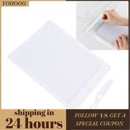yohooo Fafeicy Mini Scoring Board with Bone Folder 6.4 x 8.5 Inches Small Score Compact for Paper Cr